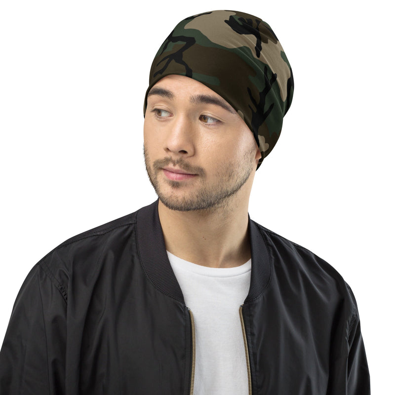 Classic M81 Woodland CAMO Beanie - Head