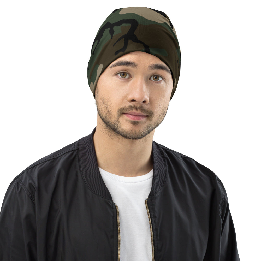 American M81 Woodland CAMO Beanie - S