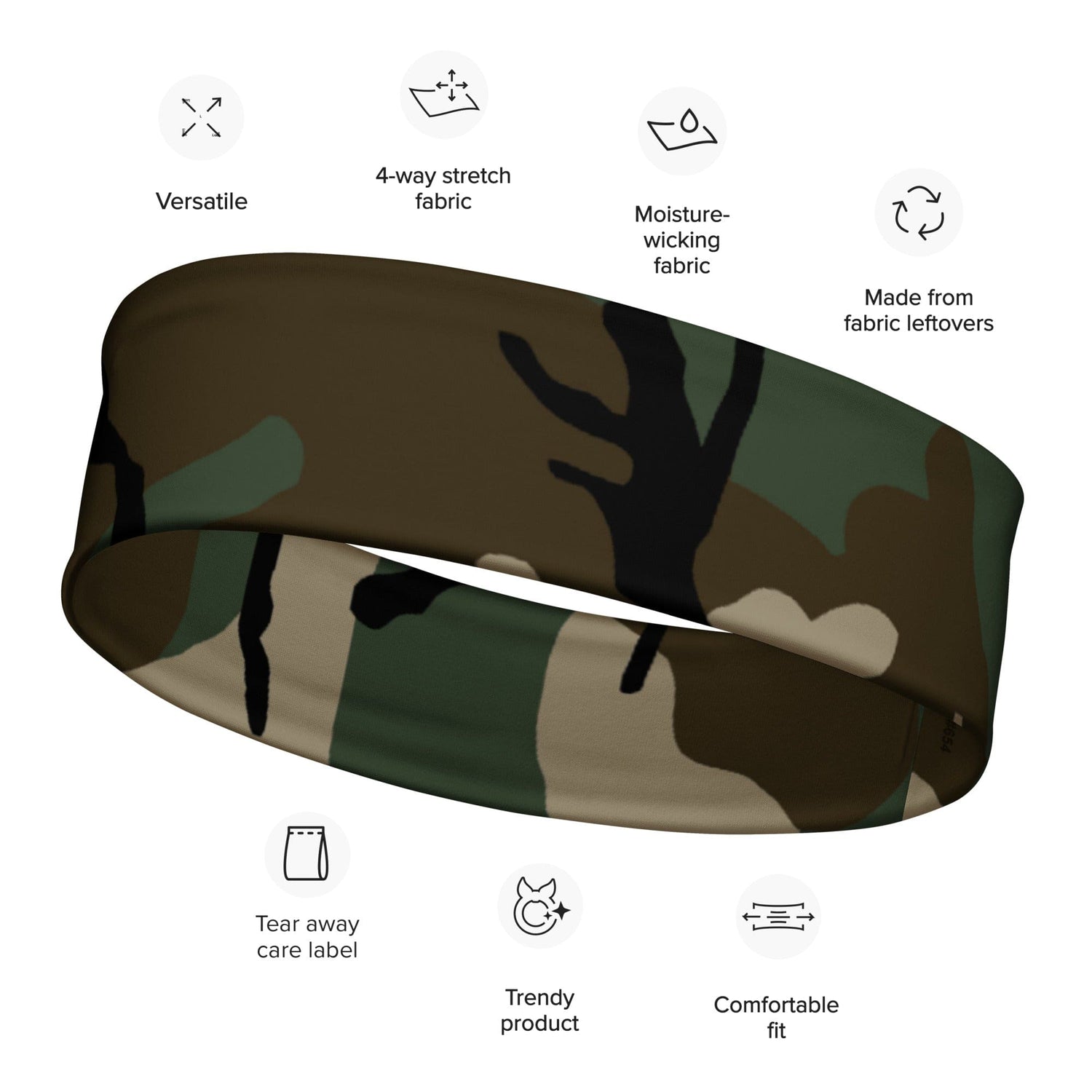 American M81 Woodland CAMO Headband - Headbands