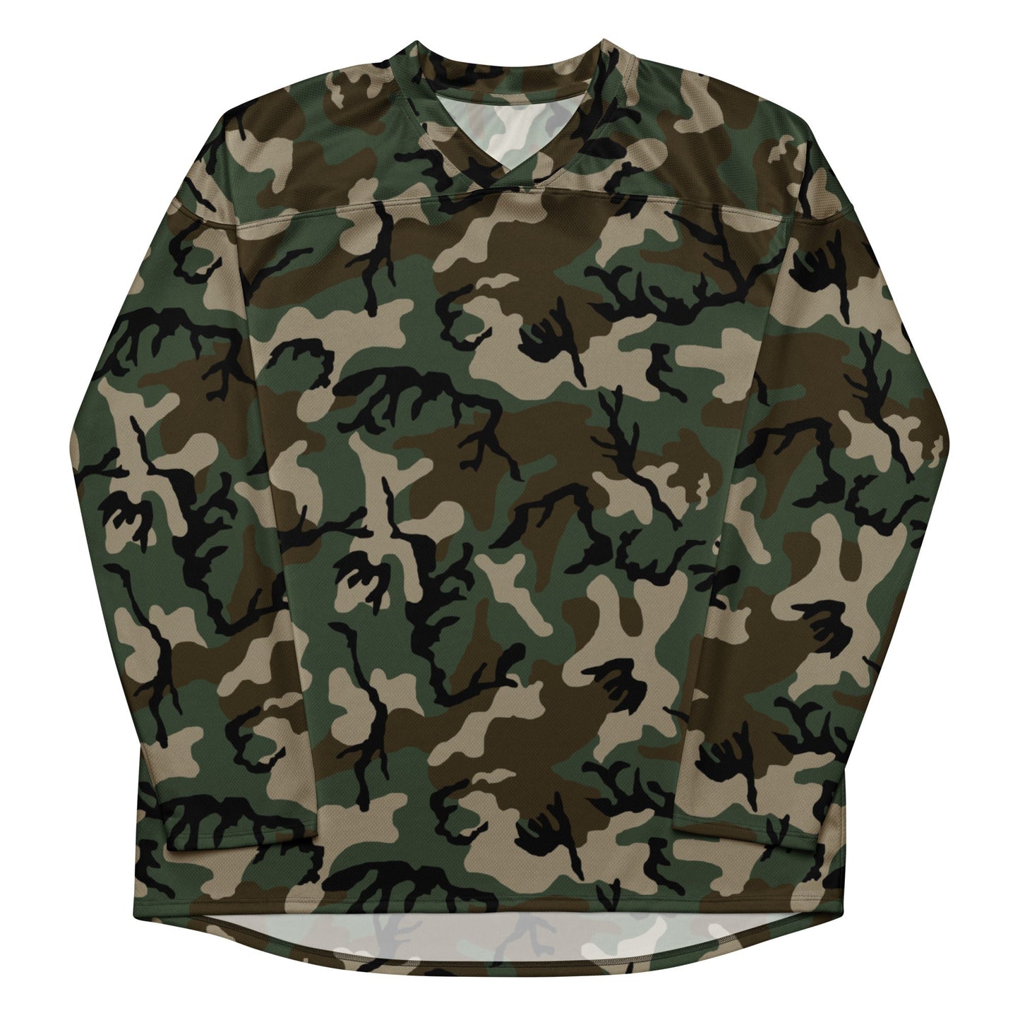 American M81 Woodland CAMO hockey fan jersey Hockey Jerseys