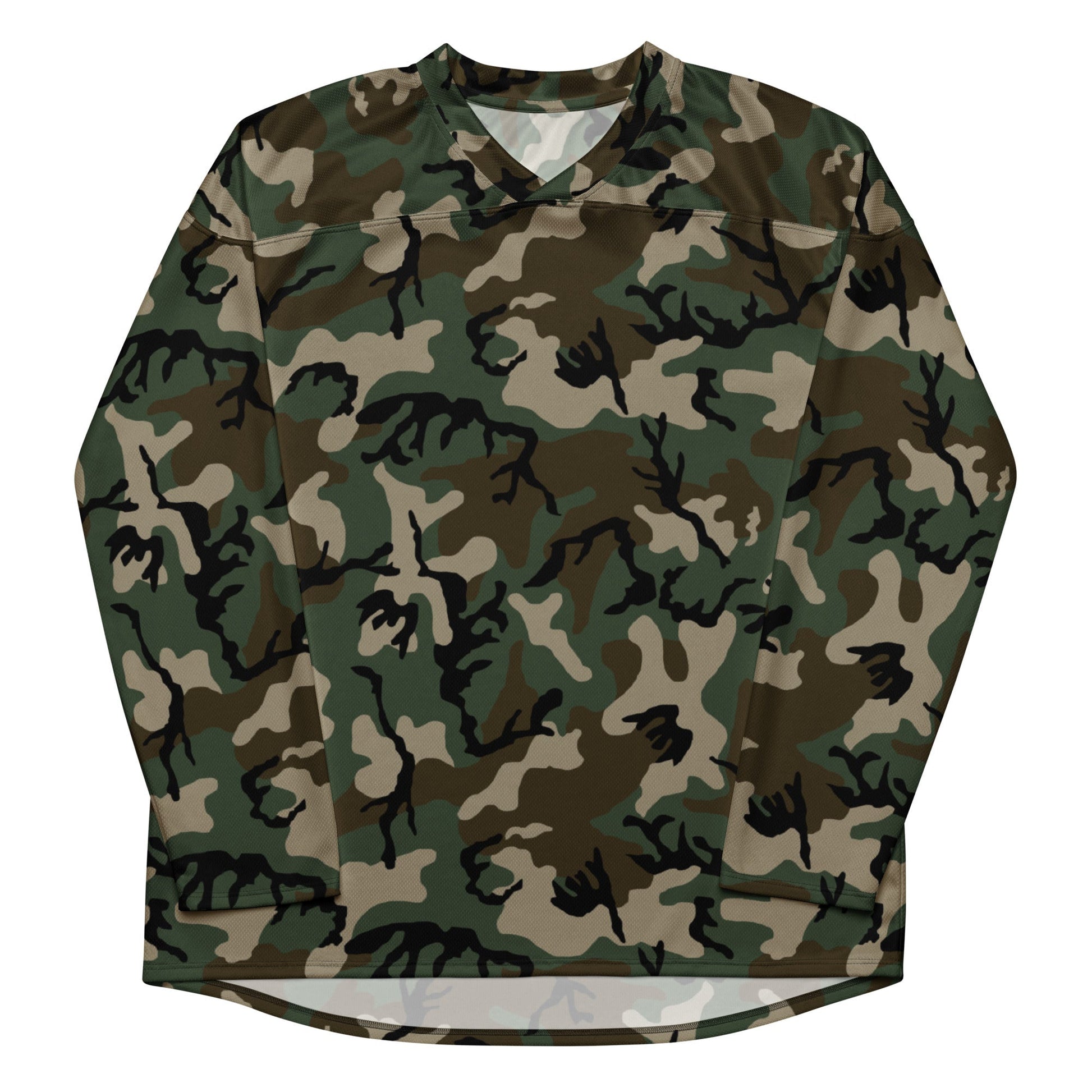 American M81 Woodland CAMO hockey fan jersey Hockey Jerseys