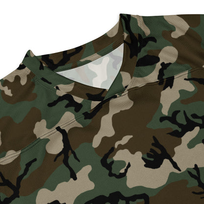 American M81 Woodland CAMO hockey fan jersey Hockey Jerseys