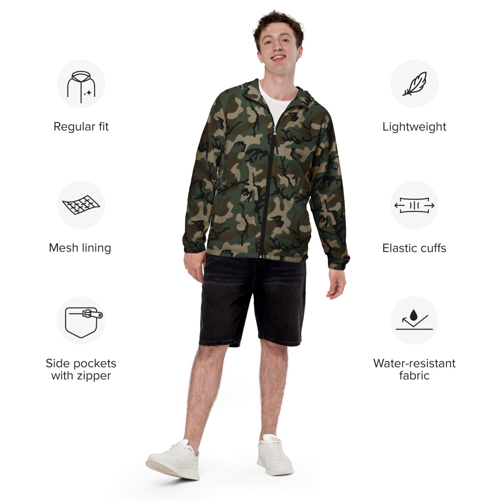 American M81 Woodland CAMO Men’s windbreaker - Mens Windbreaker