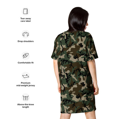 American M81 Woodland CAMO T-shirt dress - Womens T-Shirt Dress