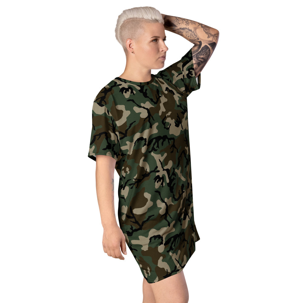 American M81 Woodland CAMO T-shirt dress - Womens T-Shirt Dress