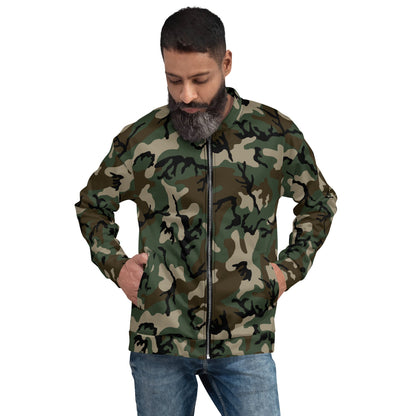 American M81 Woodland CAMO Unisex Bomber Jacket