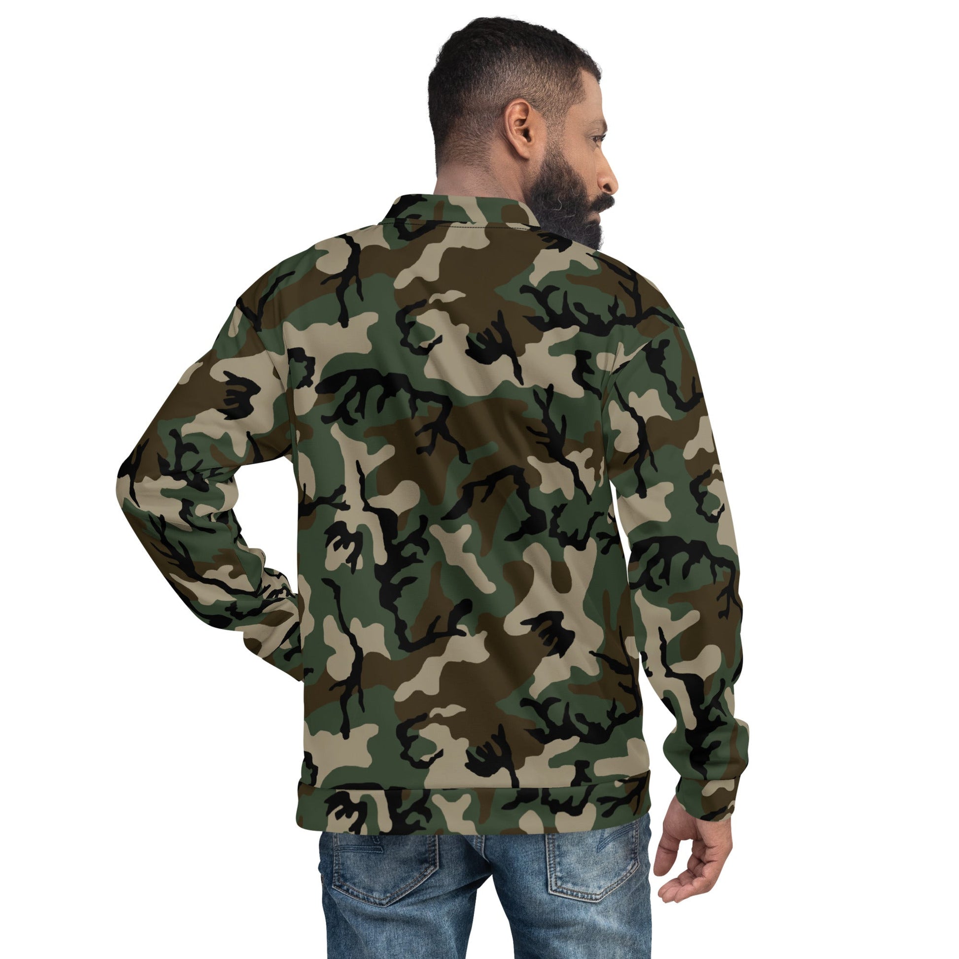 American M81 Woodland CAMO Unisex Bomber Jacket - Jackets