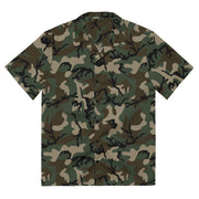 Classic M81 Woodland CAMO Unisex Short-Sleeve Button Shirt - 2XS - Button-Up