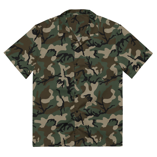 American M81 Woodland CAMO Unisex button shirt 2XS Button Shirts