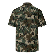 Classic M81 Woodland CAMO Unisex Short-Sleeve Button Shirt - Button-Up