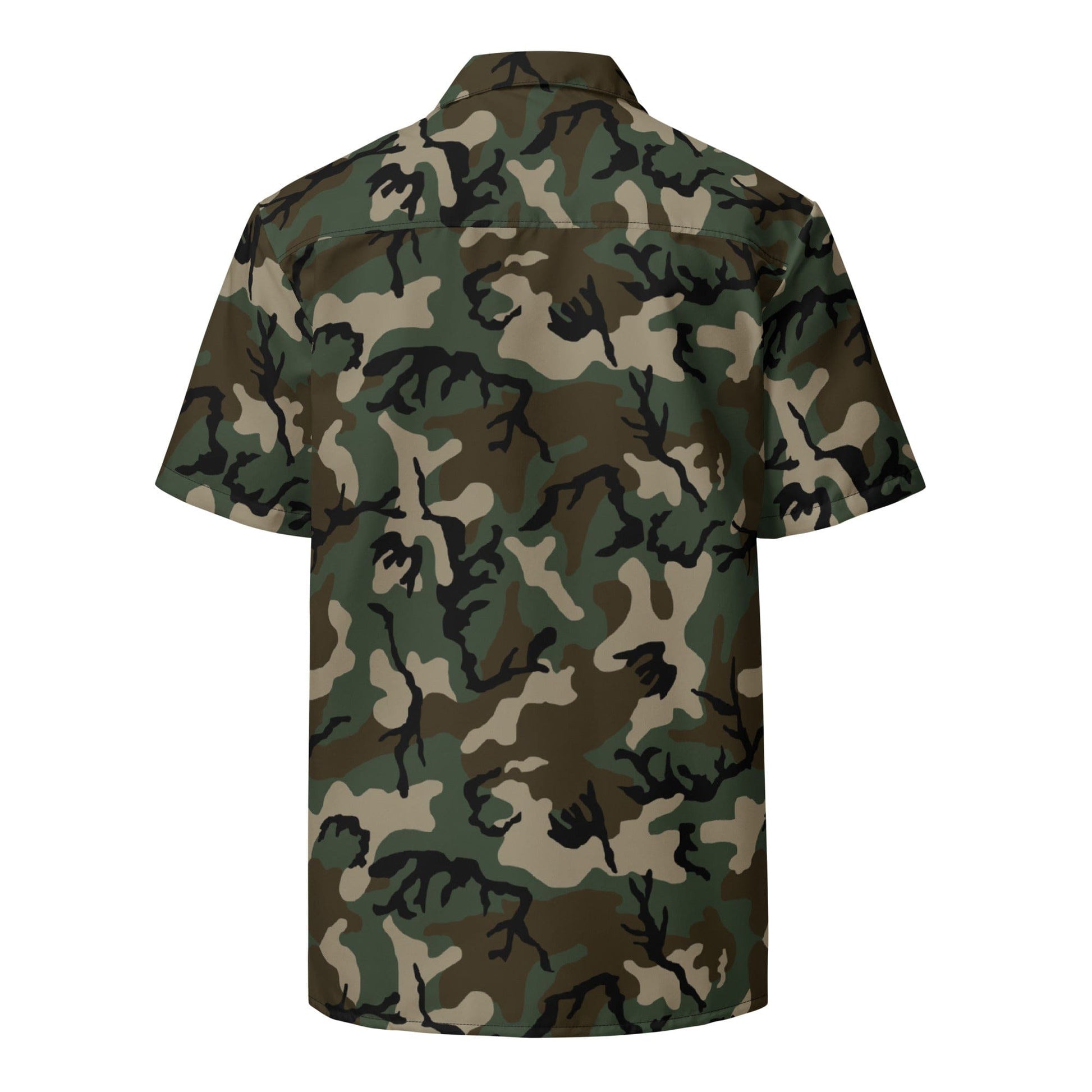 American M81 Woodland CAMO Unisex button shirt - Button Shirt