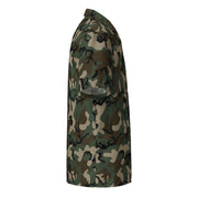 Classic M81 Woodland CAMO Unisex Short-Sleeve Button Shirt - Button-Up