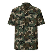Classic M81 Woodland CAMO Unisex Short-Sleeve Button Shirt - Button-Up