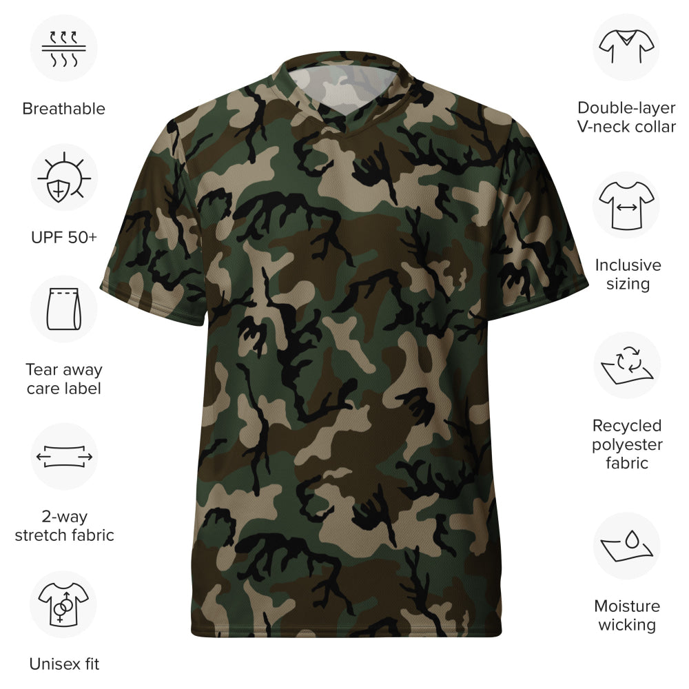 American M81 Woodland CAMO unisex sports jersey - Unisex Sports Jersey