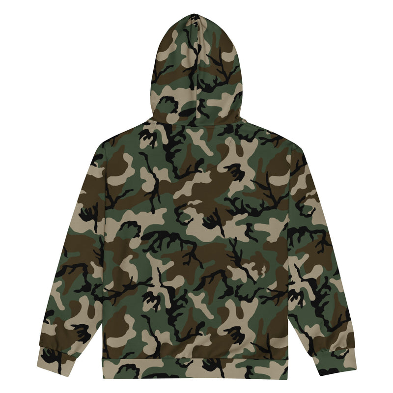 American M81 Woodland CAMO Unisex Zip Hoodie