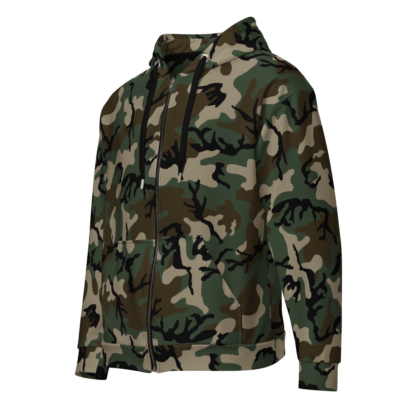 American M81 Woodland CAMO Unisex zip hoodie Zip Hoodies