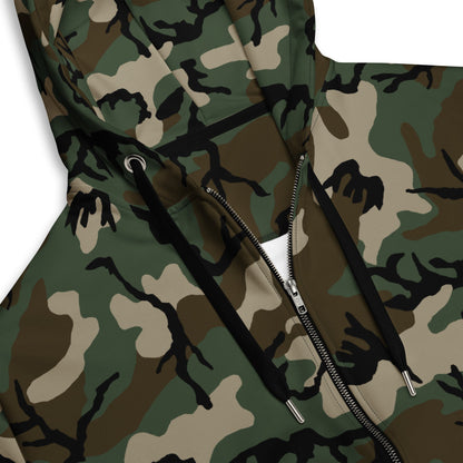 American M81 Woodland CAMO Unisex zip hoodie - Zip Hoodie