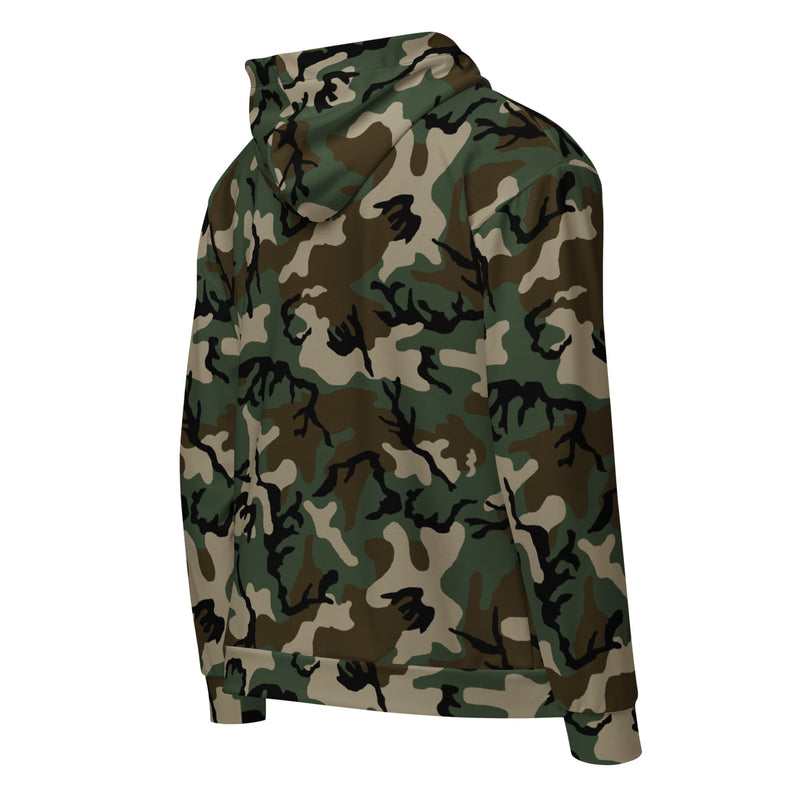 American M81 Woodland CAMO Unisex Zip Hoodie