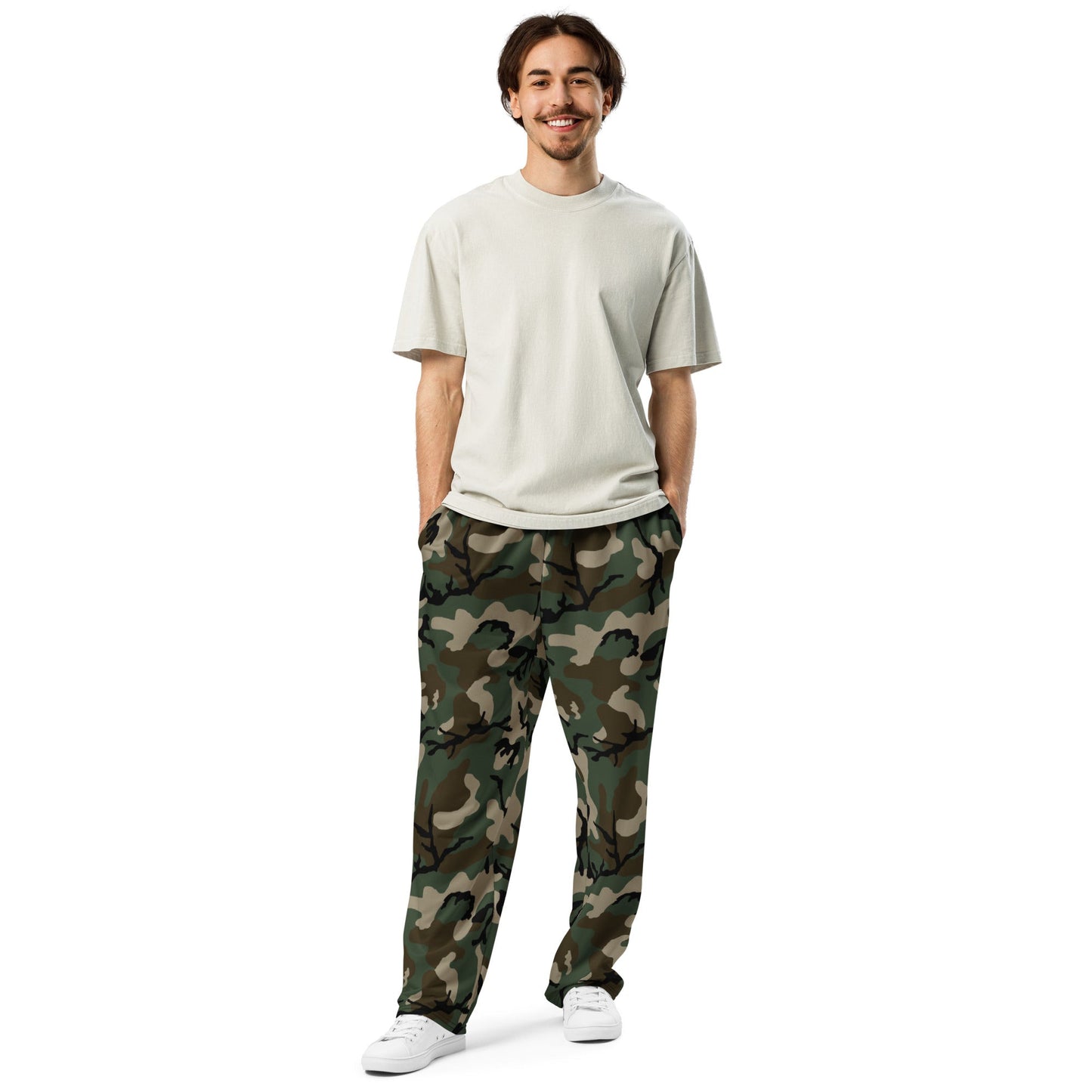 American M81 Woodland CAMO Wide-leg joggers - Joggers
