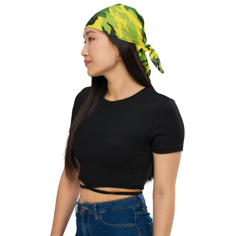 Classic M81 Yellow Jacket Safety CAMO Bandana - Head