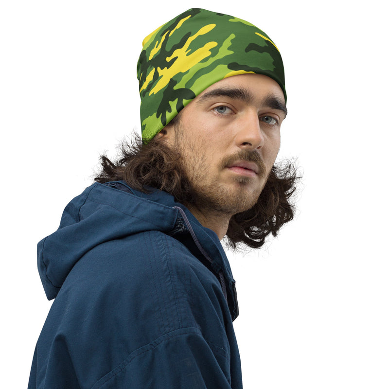 Classic M81 Yellow Jacket Safety CAMO Beanie - Head