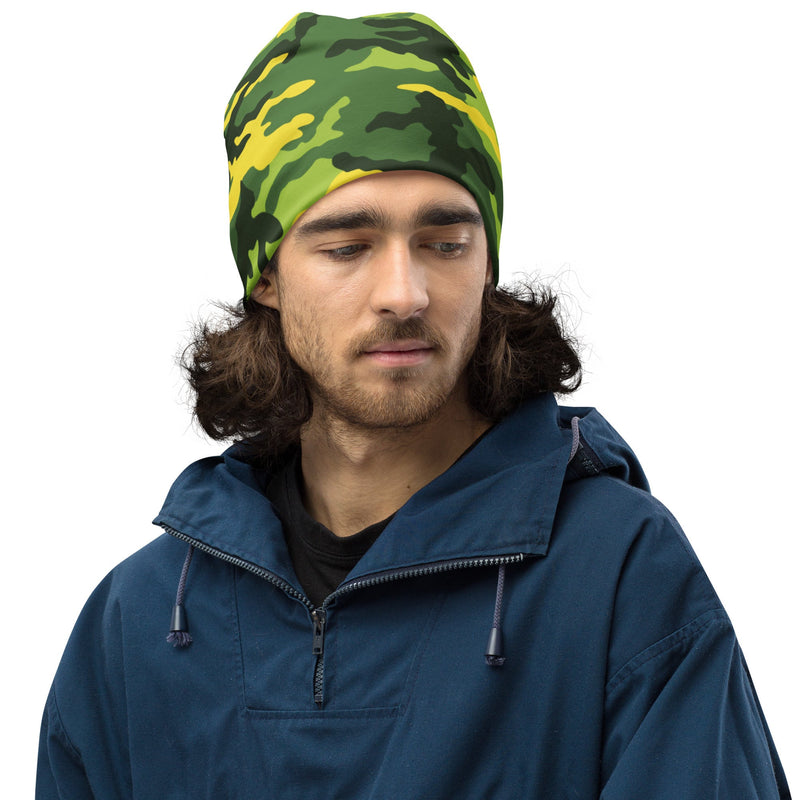 Classic M81 Yellow Jacket Safety CAMO Beanie - Head
