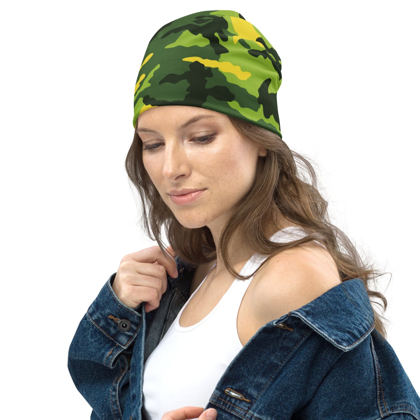 American M81 Yellow Jacket Safety CAMO Beanie - Beanies
