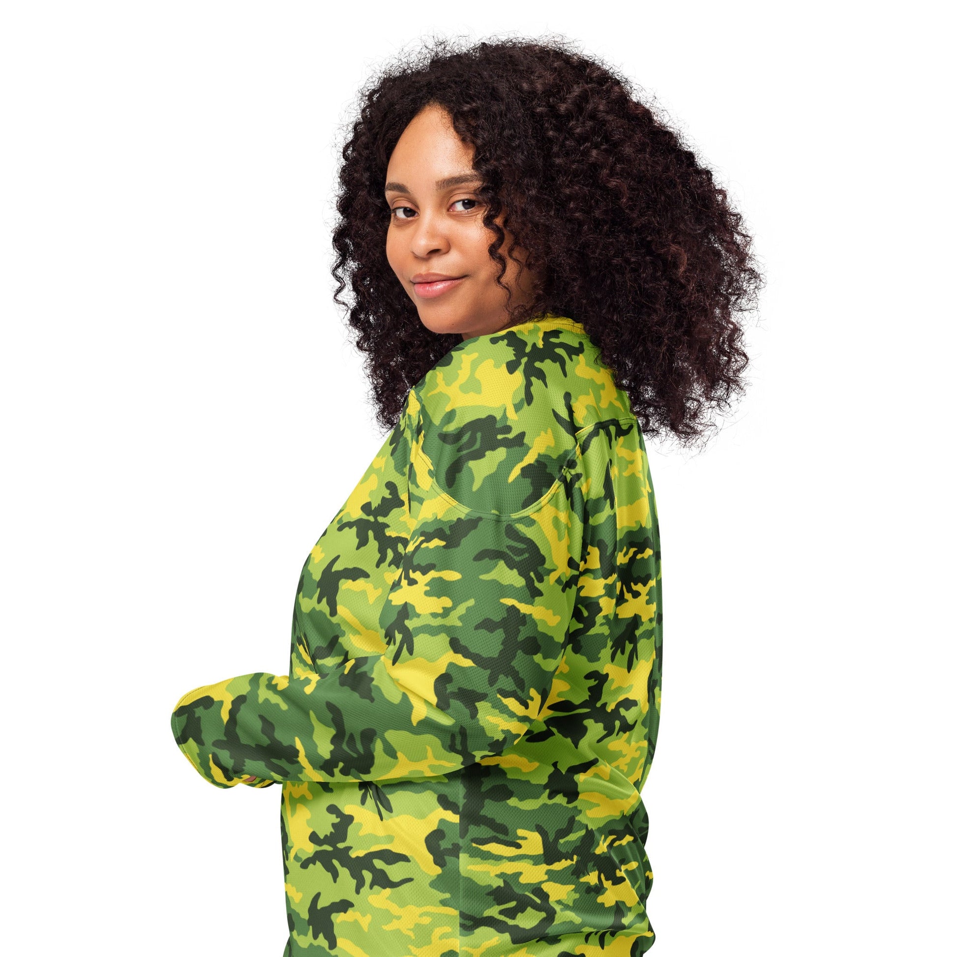 American M81 Yellow Jacket Safety CAMO Unisex Hockey Fan Jersey