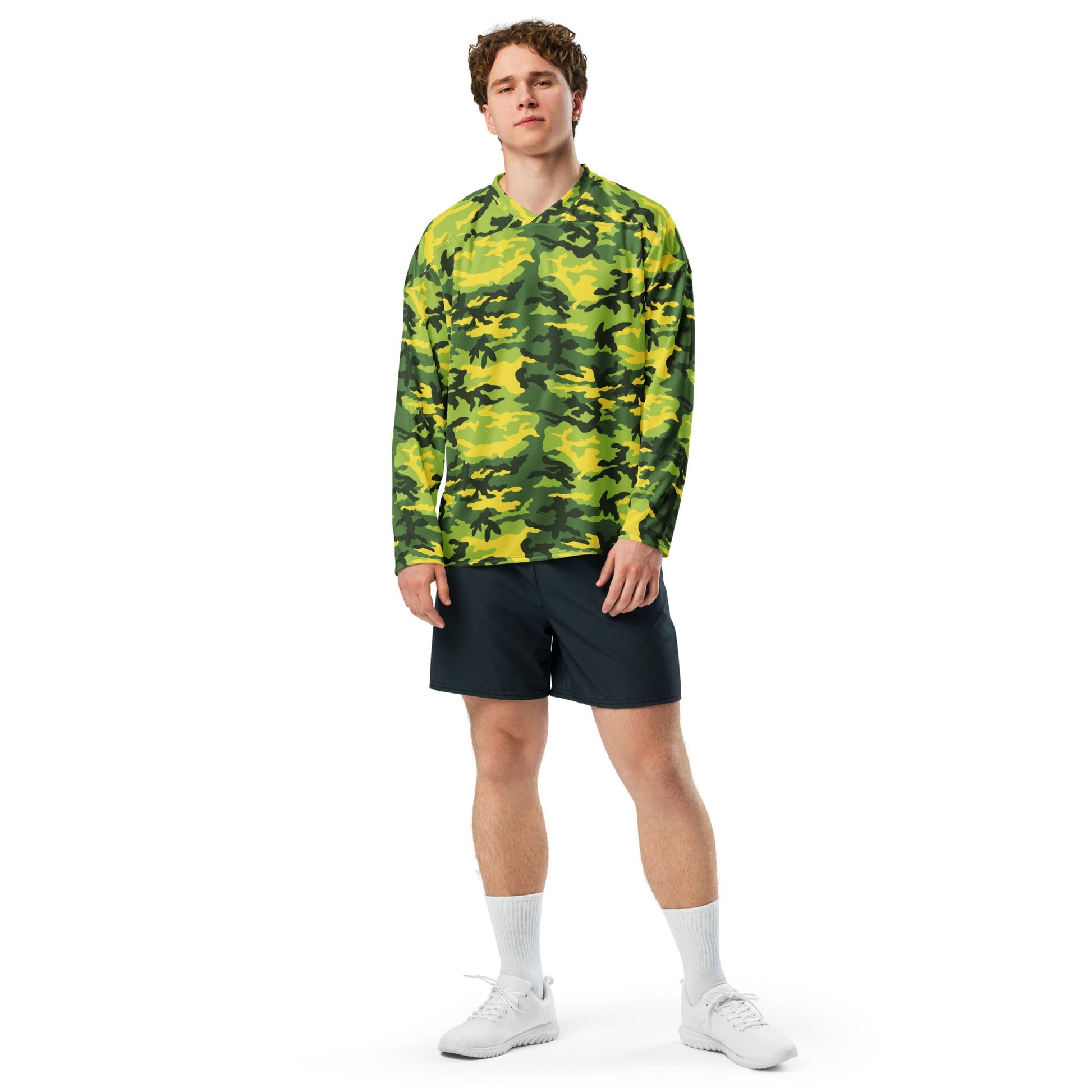American M81 Yellow Jacket Safety CAMO Unisex Hockey Fan Jersey