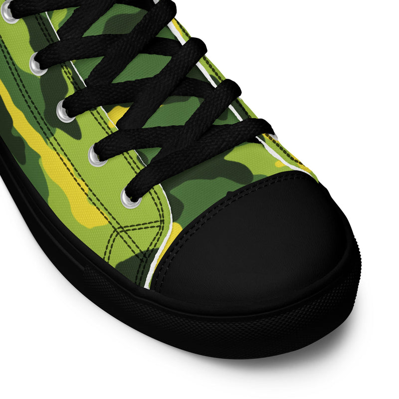 Classic M81 Yellow Jacket Safety CAMO Mens High-Top Canvas Shoes