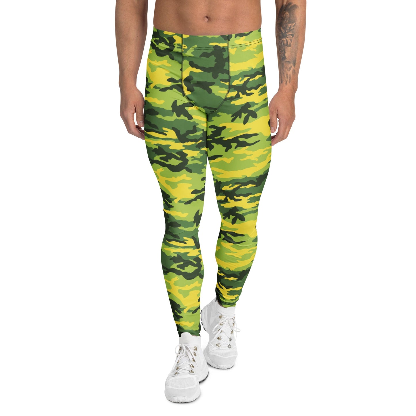 American M81 Yellow Jacket Safety CAMO Mens Leggings - XS