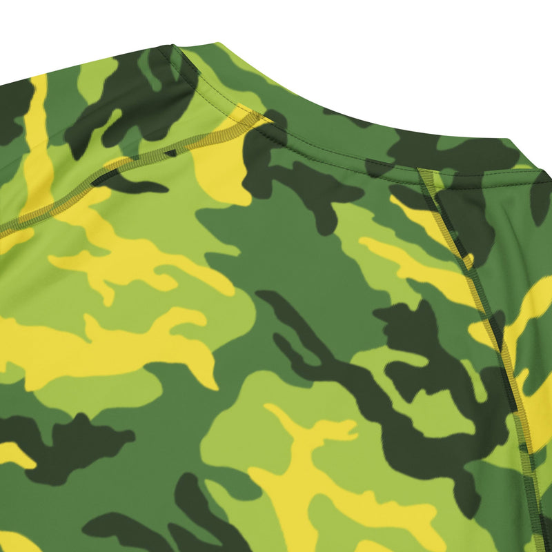Classic M81 Yellow Jacket Safety CAMO Mens Short-Sleeve Rash Guard - SS