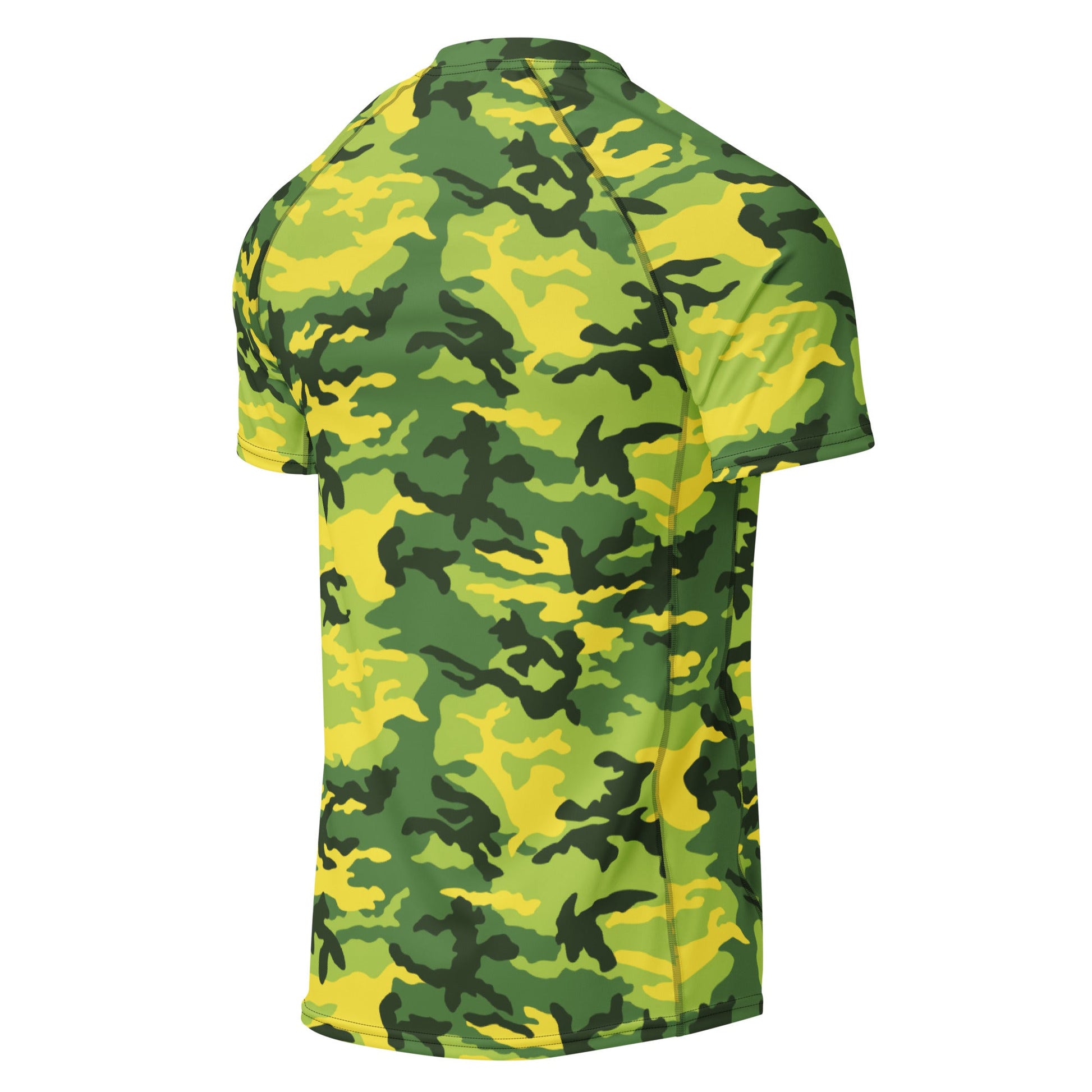 American M81 Yellow Jacket Safety CAMO Mens Short-Sleeve Rash Guard - Short-sleeve Guards