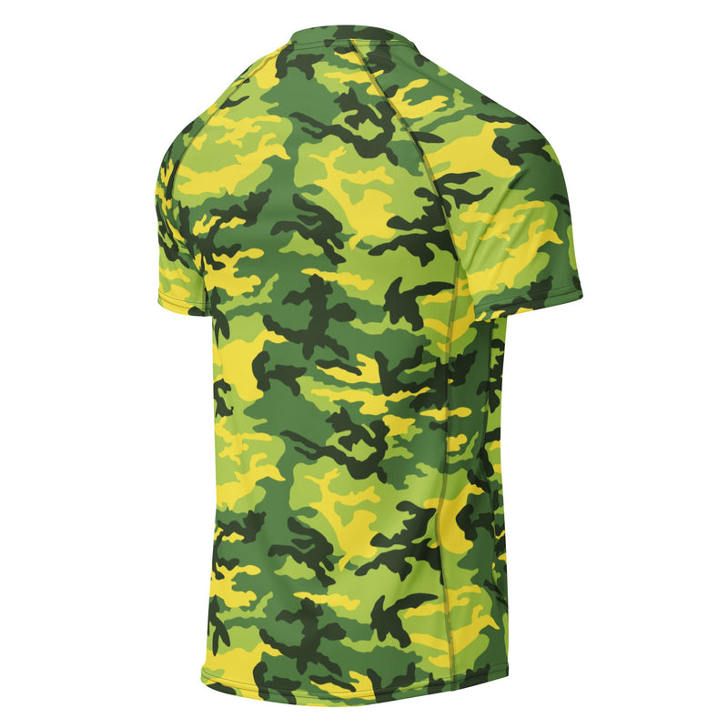 Classic M81 Yellow Jacket Safety CAMO Mens Short-Sleeve Rash Guard - SS