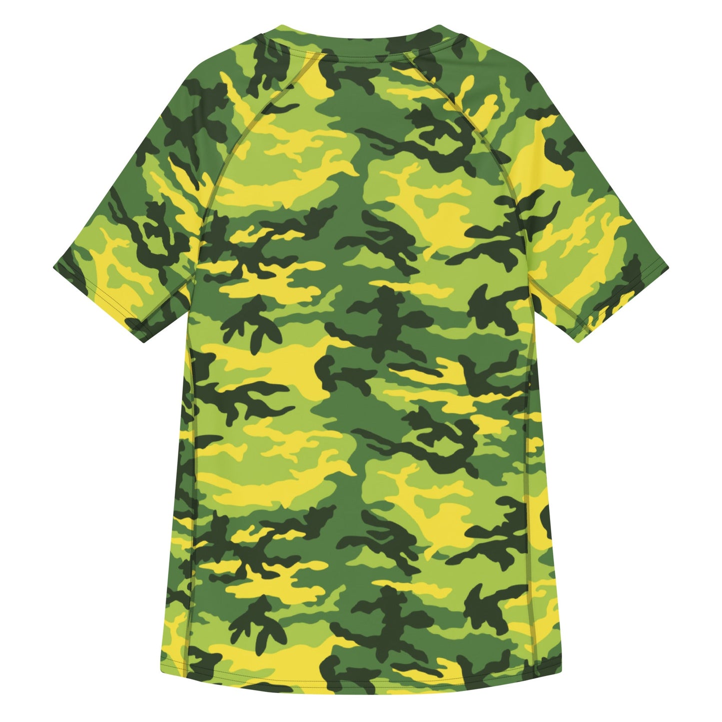 American M81 Yellow Jacket Safety CAMO Mens Short-Sleeve Rash Guard - Short-sleeve Guards
