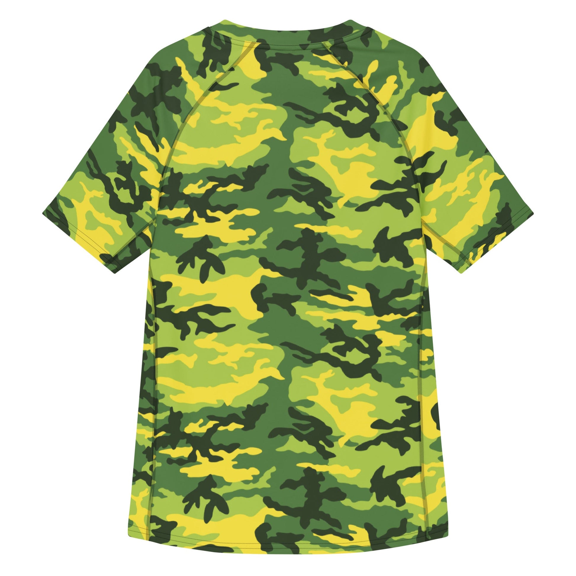 American M81 Yellow Jacket Safety CAMO Mens Short-Sleeve Rash Guard - Short-sleeve Guards