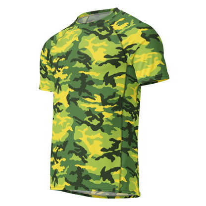 American M81 Yellow Jacket Safety CAMO Mens Short-Sleeve Rash Guard - Short-sleeve Guards