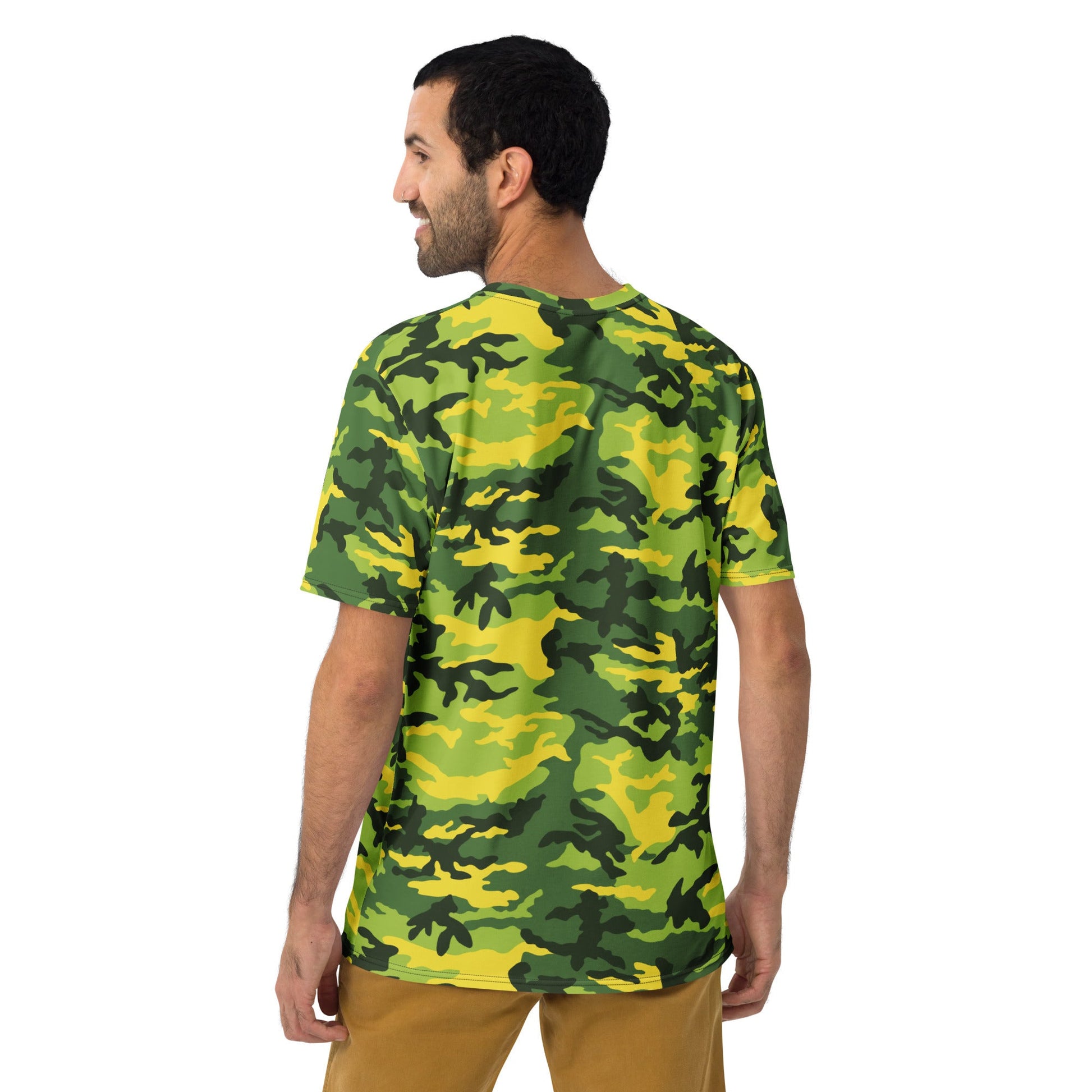 American M81 Yellow Jacket Safety CAMO Mens T-Shirt