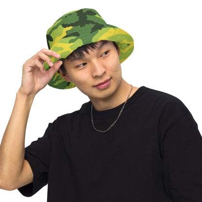 American M81 Yellow Jacket Safety CAMO Reversible bucket hat - Bucket Hats