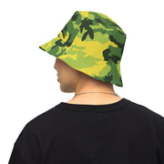 American M81 Yellow Jacket Safety CAMO Reversible Bucket Hat - XS