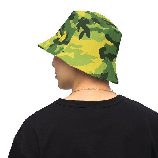 American M81 Yellow Jacket Safety CAMO Reversible bucket hat - XS - Bucket Hats