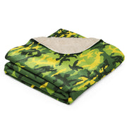 American M81 Yellow Jacket Safety CAMO Sherpa Blanket