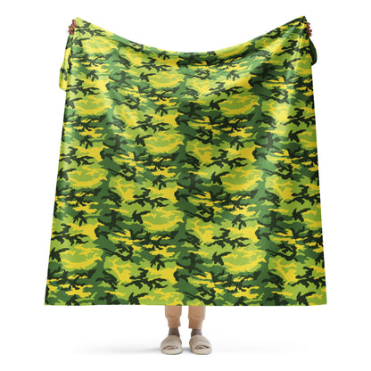 American M81 Yellow Jacket Safety CAMO Sherpa blanket - 60″×80″ - Blanket