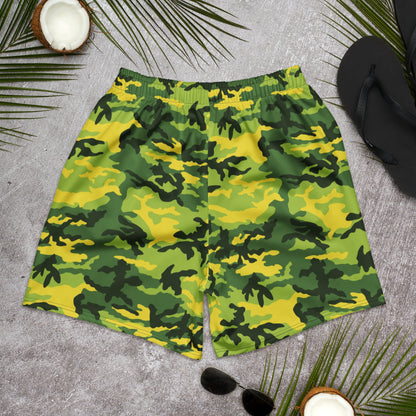 American M81 Yellow Jacket Safety CAMO Unisex Athletic Long Shorts