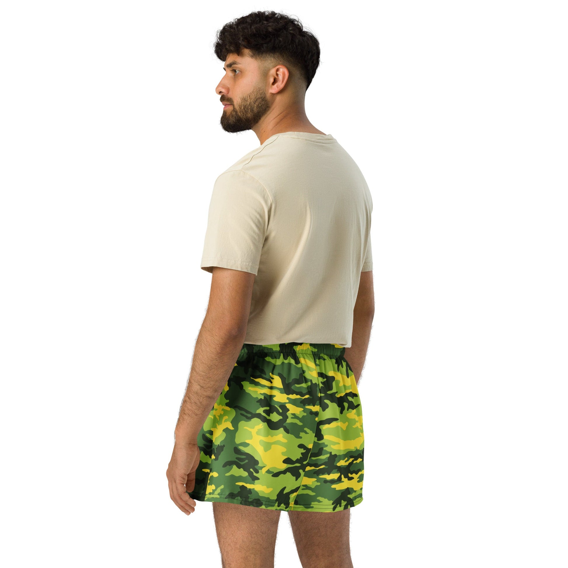 American M81 Yellow Jacket Safety CAMO Unisex Athletic Shorts