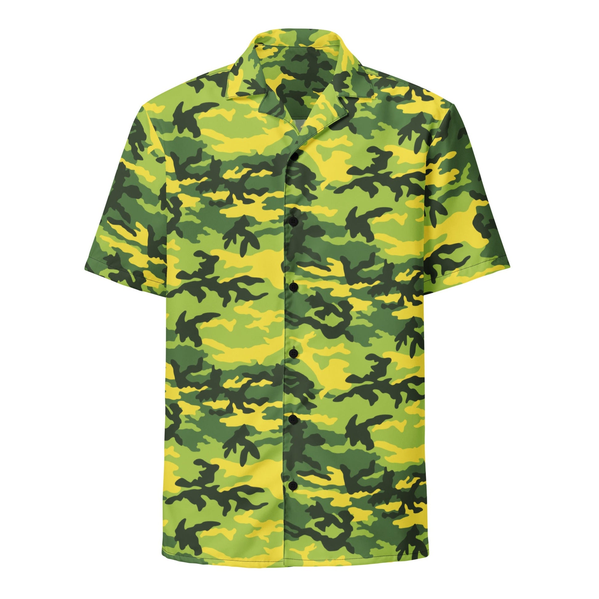 American M81 Yellow Jacket Safety CAMO Unisex button shirt - Button Shirts
