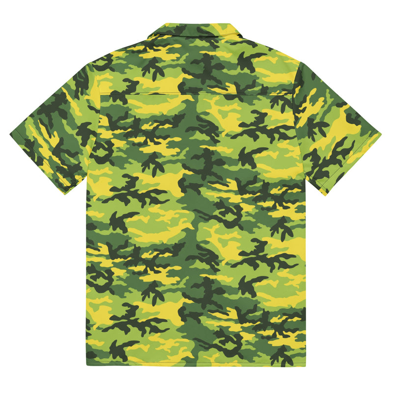 Classic M81 Yellow Jacket Safety CAMO Unisex Short-Sleeve Button Shirt - Button-Up