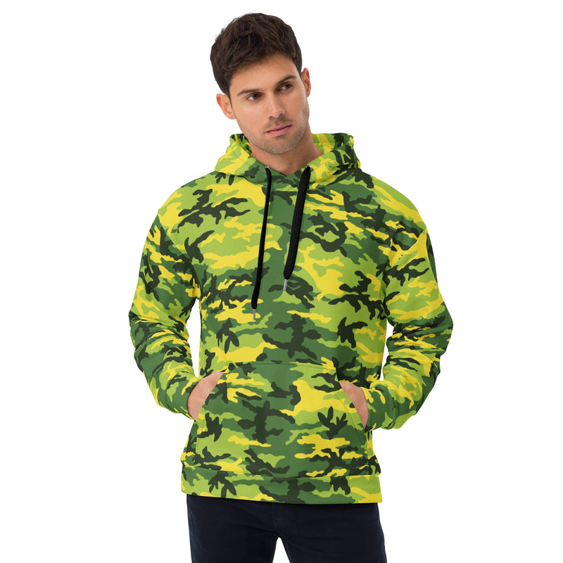 Classic M81 Yellow Jacket Safety CAMO Unisex Hoodie - 2XS