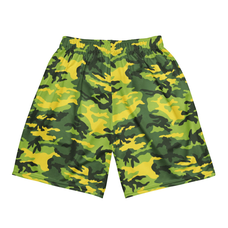 Classic M81 Yellow Jacket Safety CAMO Unisex Mesh Shorts