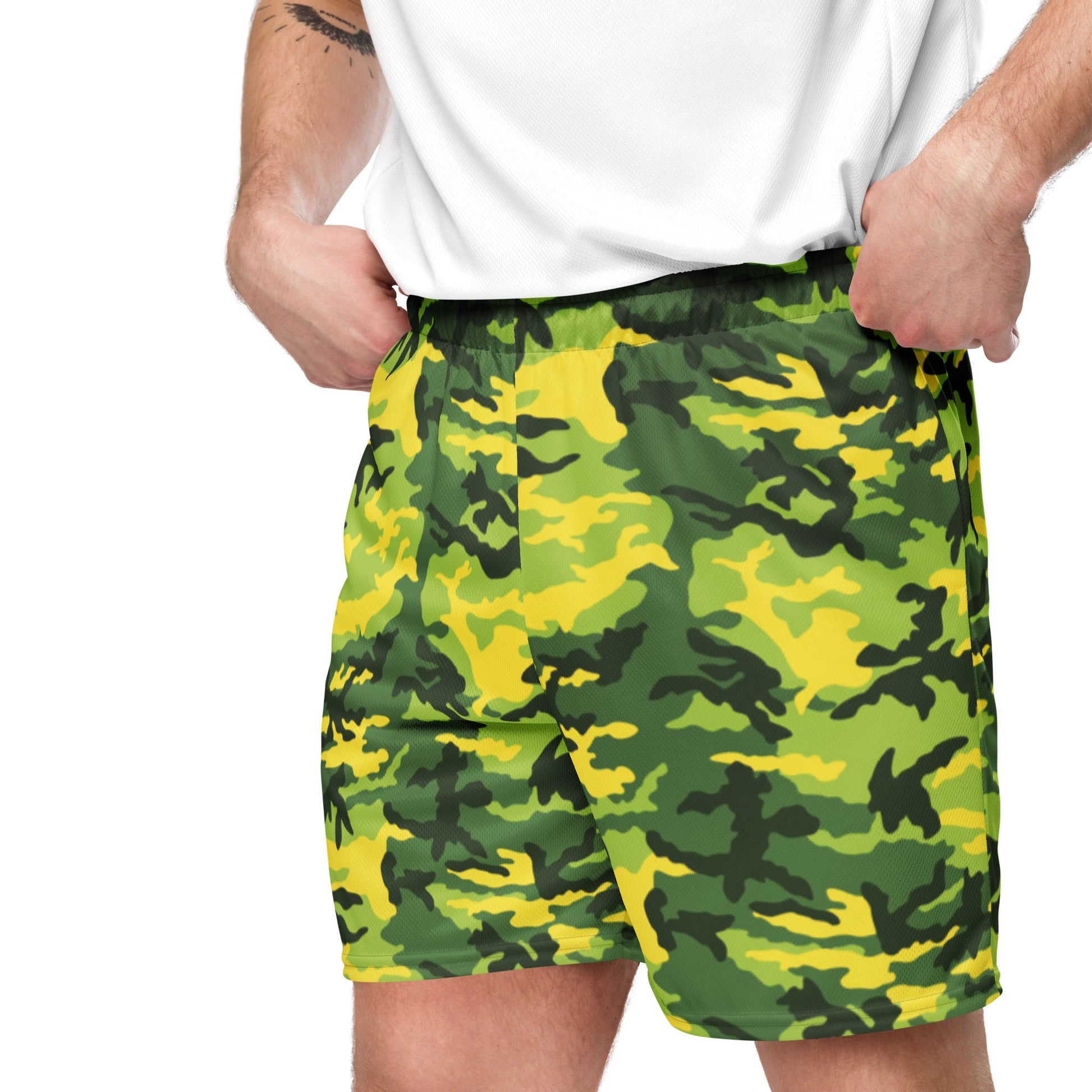 American M81 Yellow Jacket Safety CAMO Unisex mesh shorts - Mesh Shorts